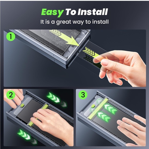 WSKEN - Samsung Galaxy S24 Ultra Privacy Screen Protector Tempered Glass 2-Pack - Picture 8 of 8